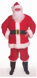 038-4291 Economy Santa Suit with Beard and Mustache