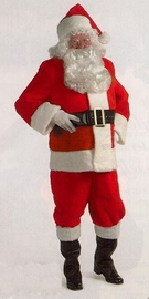 038-5598XXL Santa Suit with Zipper in Coat