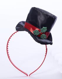 Mini Top Hat with Mistletoe
